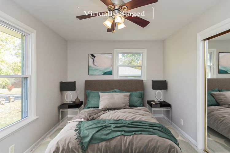 3121 Boulder Park Drive Nashville, TN 37214 - Photo 7 of 20 a bedroom with a bed and wooden floor