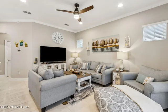a view of a porch with furniture