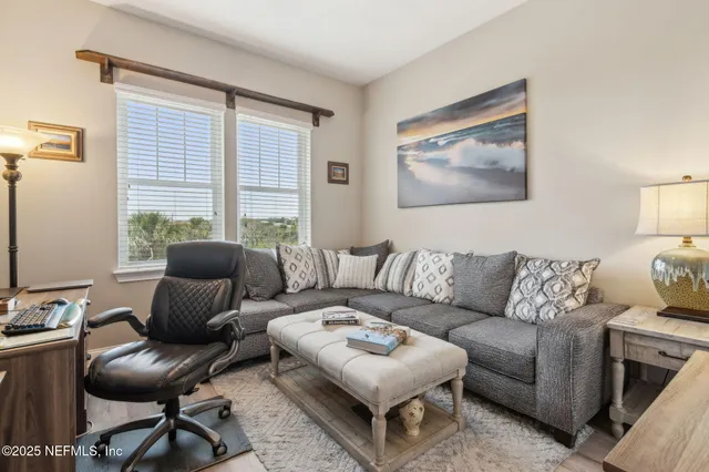 a view of a garden with plants