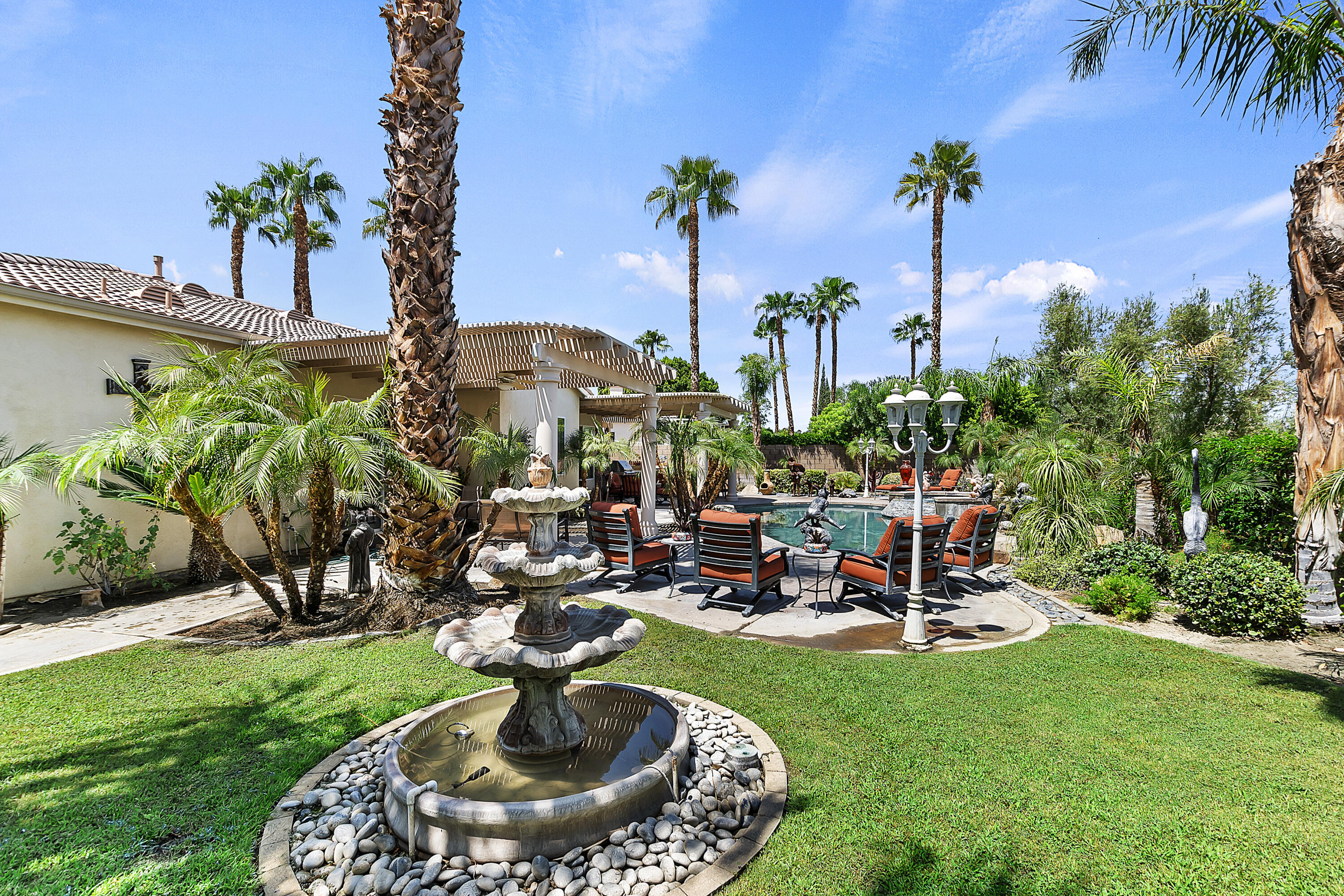 43328 Bordeaux Drive La Quinta, CA 92253 - Photo 38 of 38 a view of a fountain in the garden