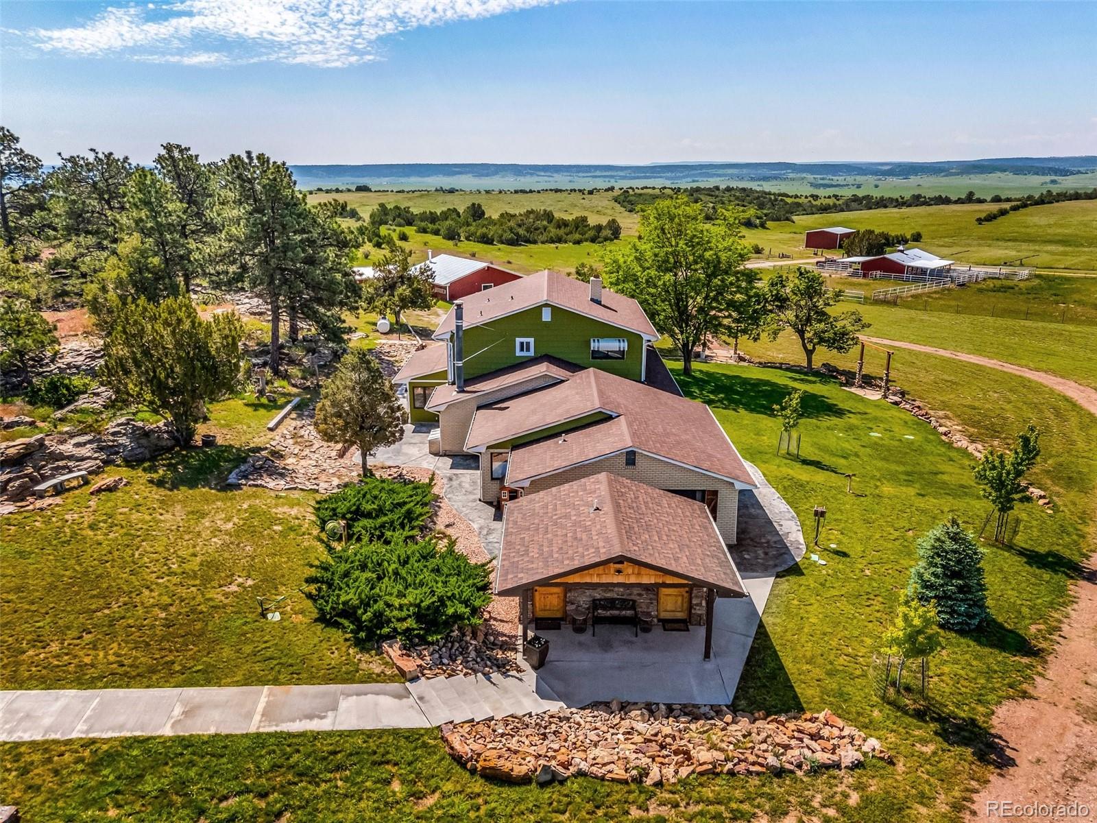 6100 Waterbarrel Road Beulah, CO 81023 - Photo 50 of 50 an aerial view of a house with a ocean view
