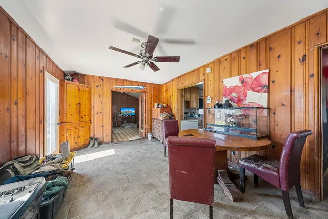 a view of an ocean and beach