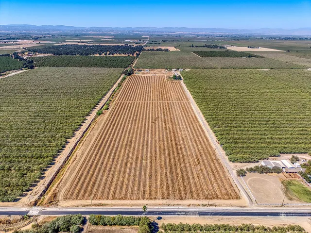 a view of a backyard with potted plants and wooden fence