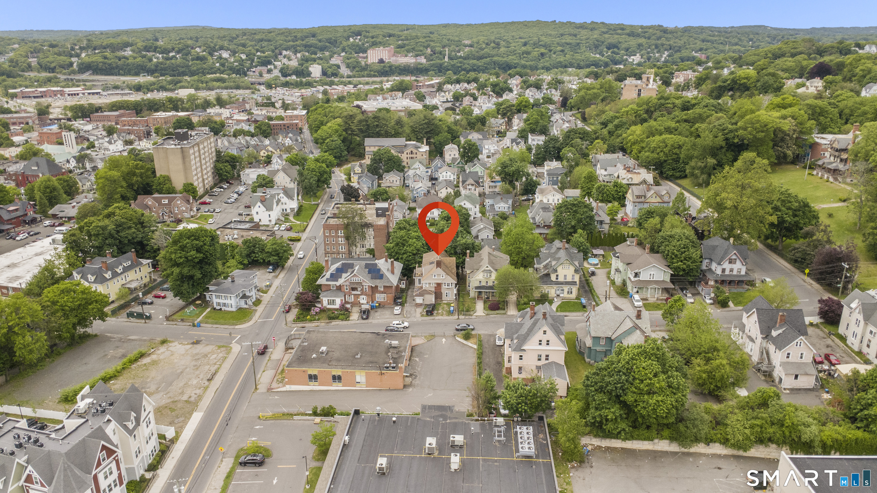 135 Prospect Street Waterbury, CT 06710 - Photo 19 of 19 an aerial view of residential houses with outdoor space and street view