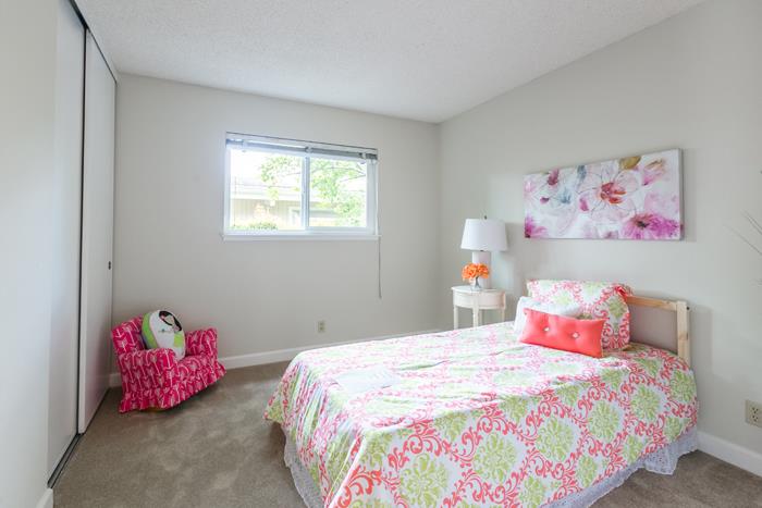 1324 Flicker Way Sunnyvale, CA 94087 - Photo 14 of 33 a bedroom with a bed and closet