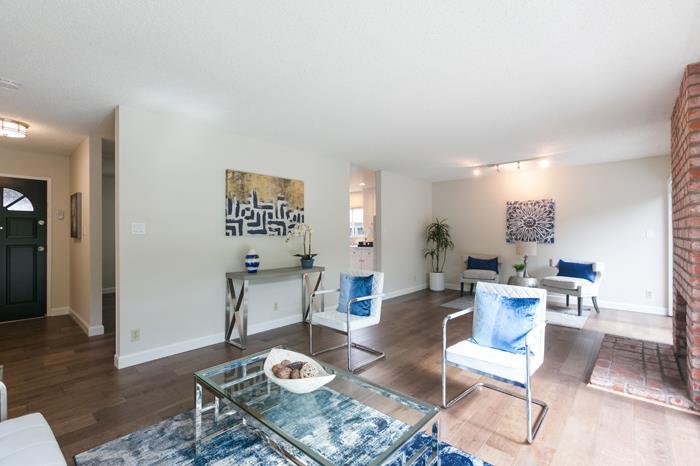 1324 Flicker Way Sunnyvale, CA 94087 - Photo 6 of 33 a living room with furniture and wooden floor