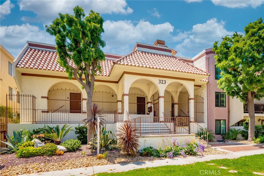 a front view of a house