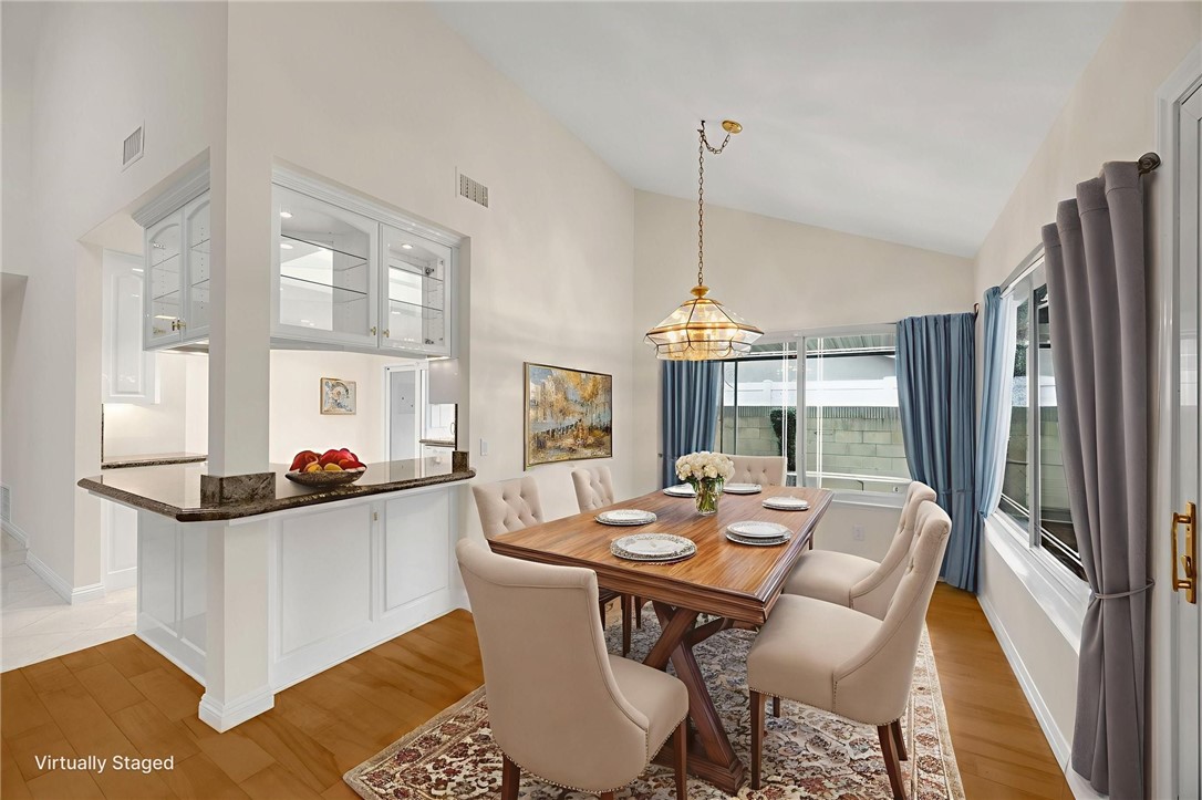 485 Castlegate Lane Brea, CA 92821 - Photo 13 of 41 a view of a dining room with furniture window and outside view