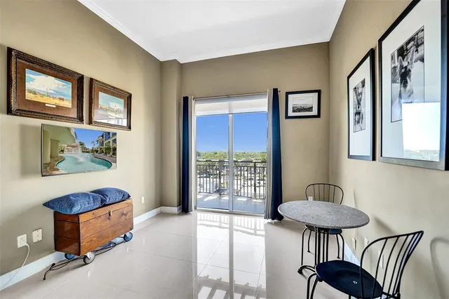 a view of city from balcony