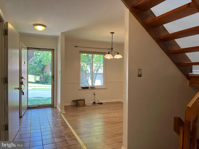 a view of a livingroom with a bathtub