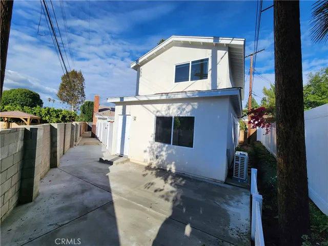 a view of a house with a patio