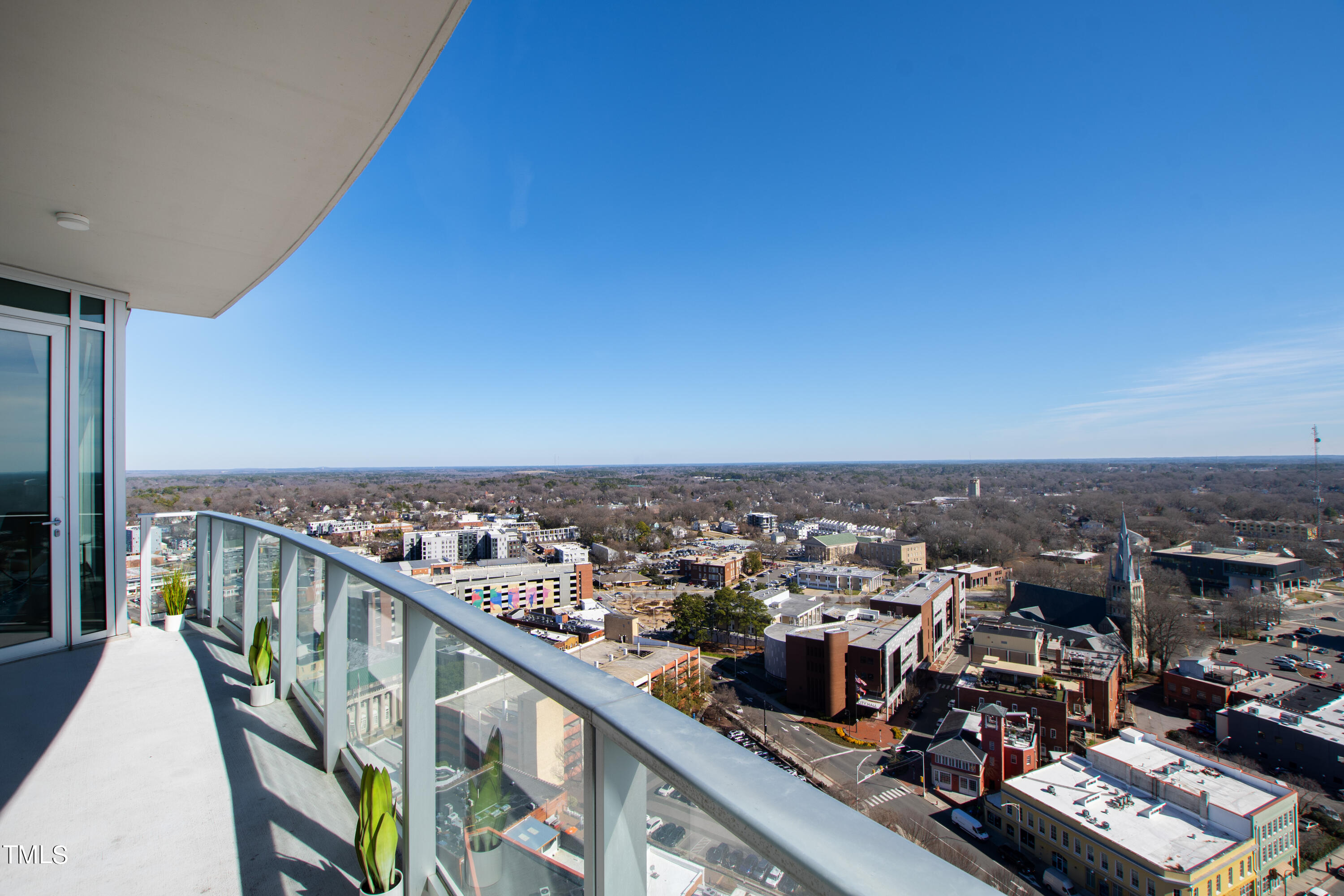 110 Corcoran Street, Unit 2204 Durham, NC 27701 - Photo 12 of 39 a view of a city from a balcony