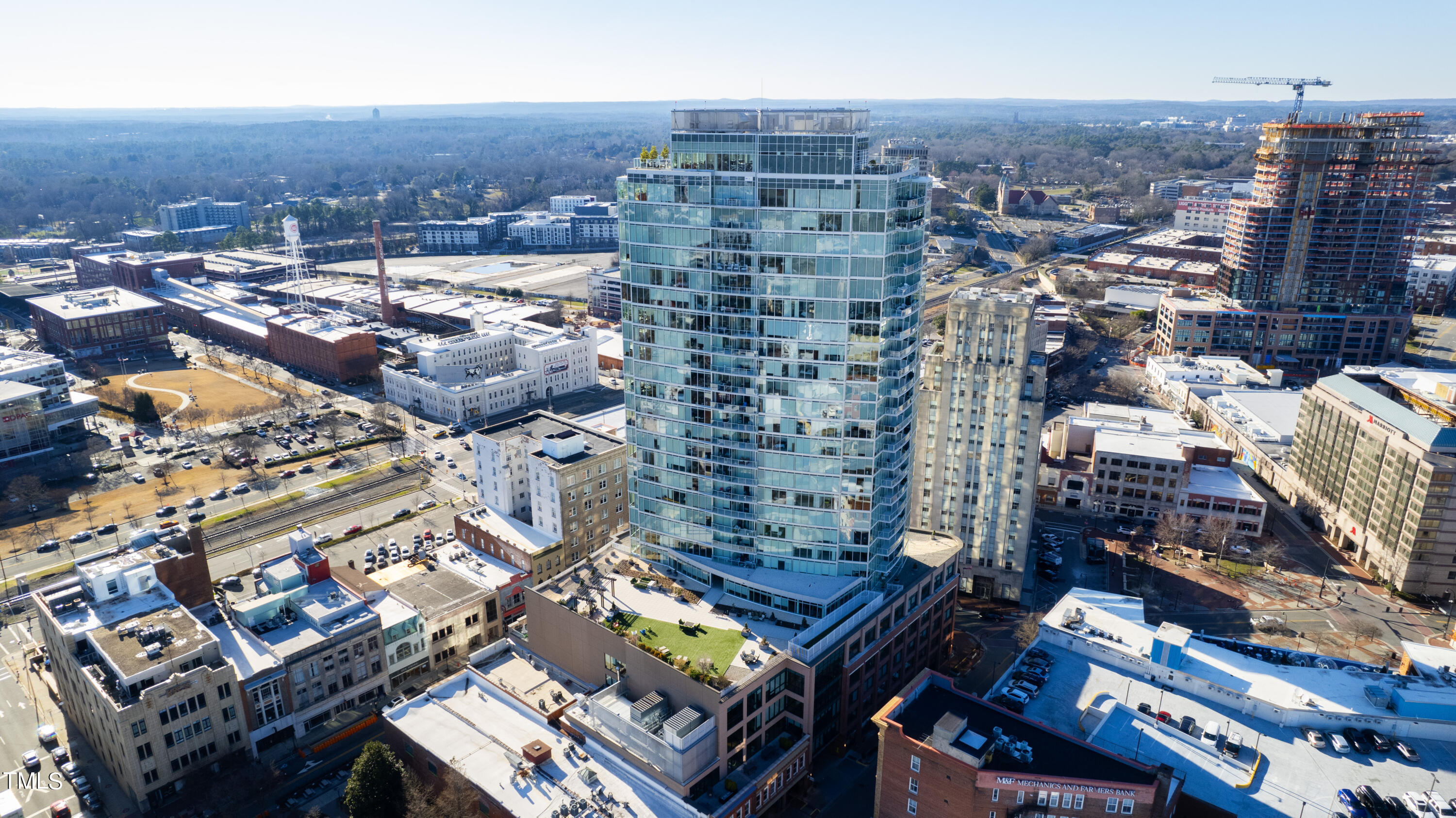110 Corcoran Street, Unit 2204 Durham, NC 27701 - Photo 32 of 39 an aerial view of city