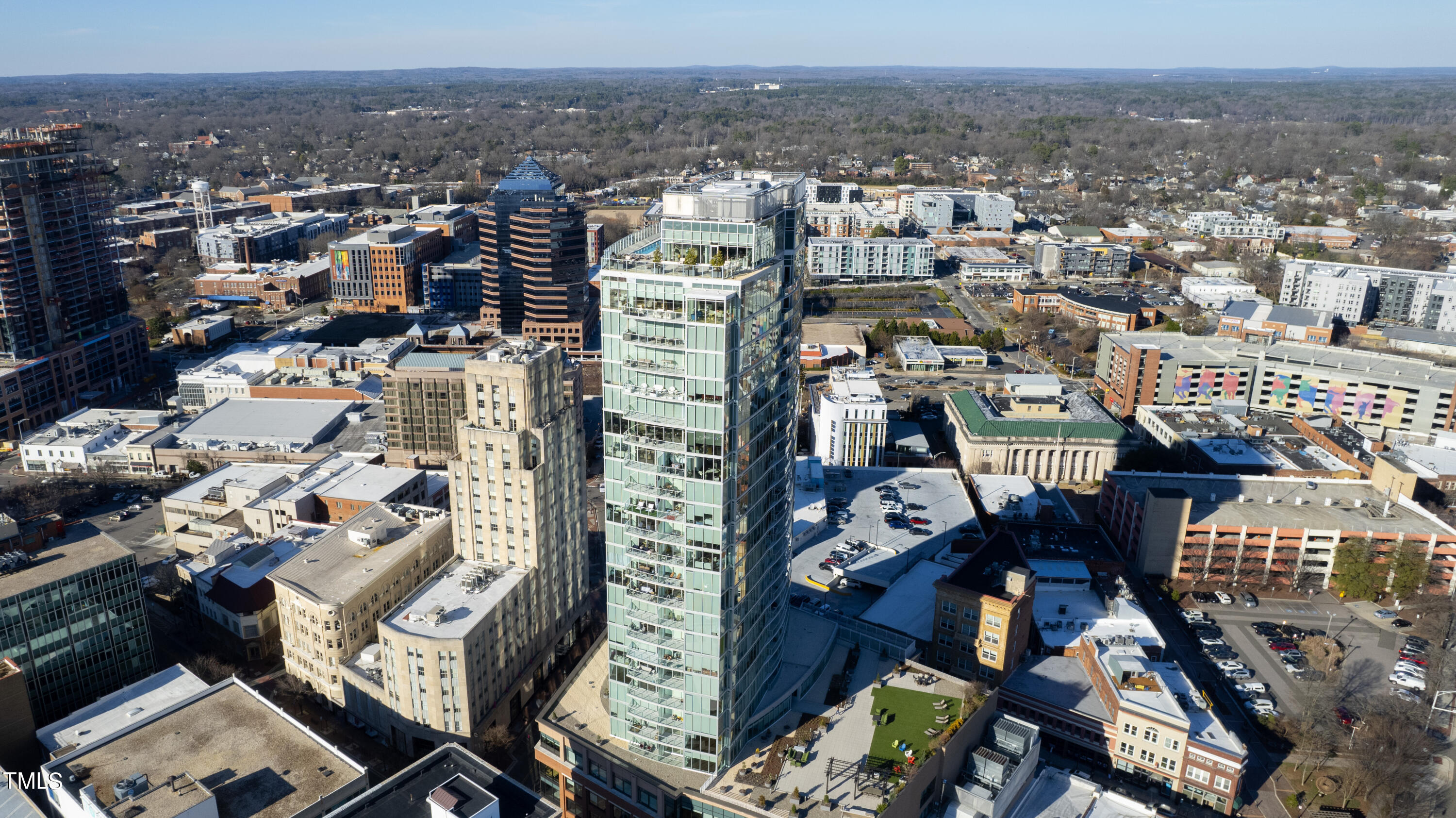 110 Corcoran Street, Unit 2204 Durham, NC 27701 - Photo 35 of 39 an aerial view of a city