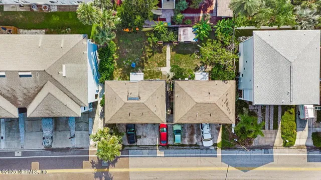 an aerial view of a city