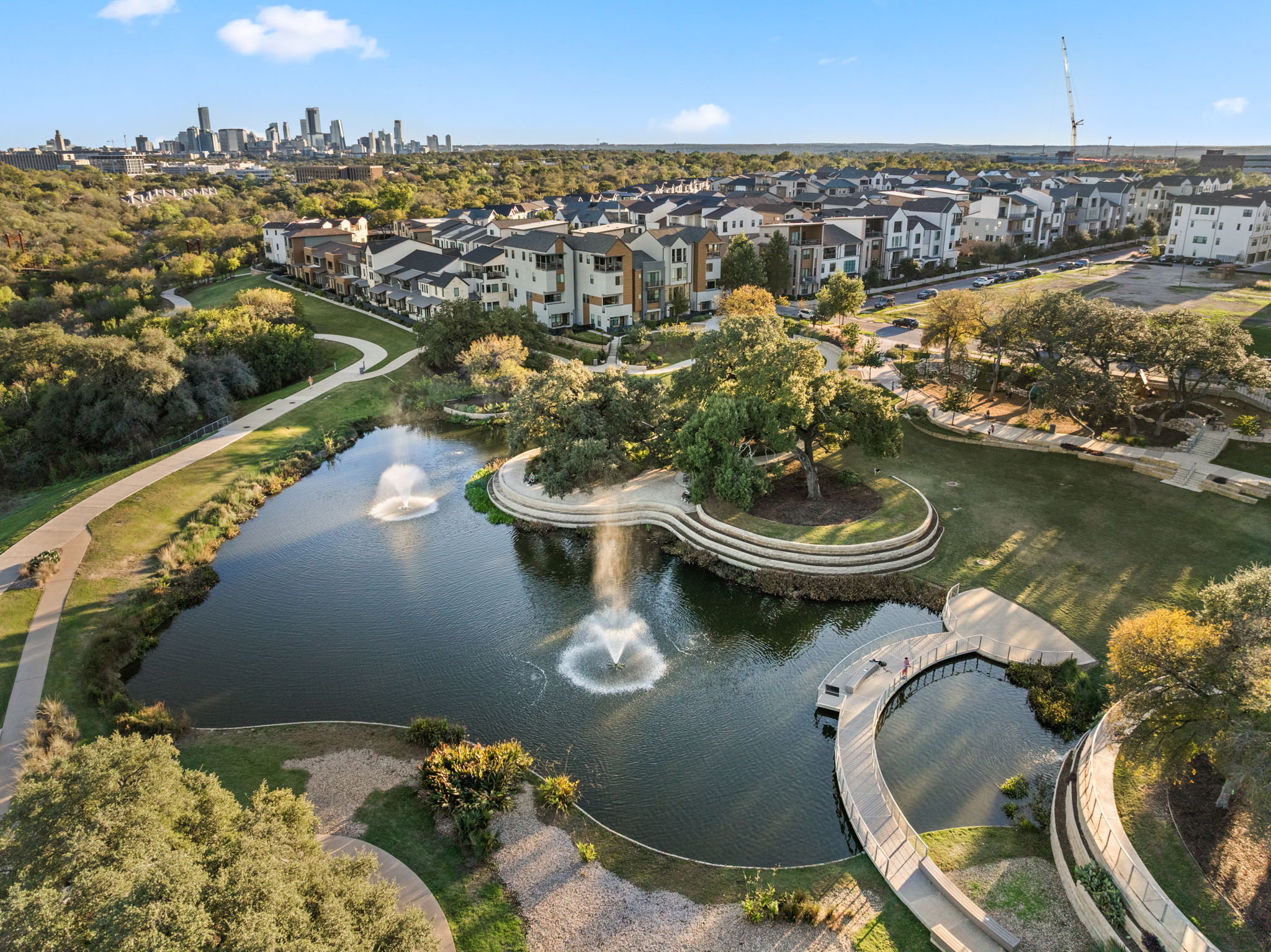 4003 Independent Way, Unit 182 Austin, TX 78731 - Photo 37 of 40 an aerial view of a house with outdoor space