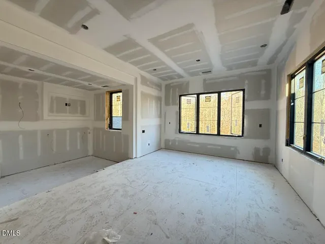 a bathroom with a mirror