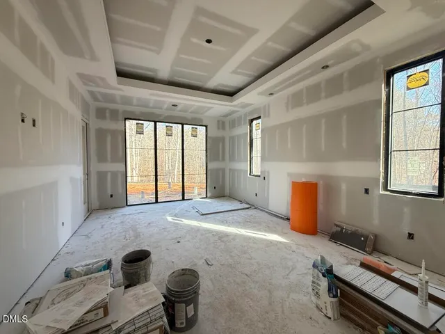 a room with furniture