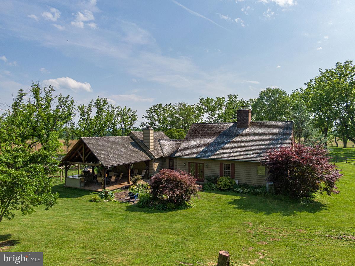 1621 Limekiln Road Oley, PA 19547 - Photo 22 of 75 an aerial view of a house with garden space and street view