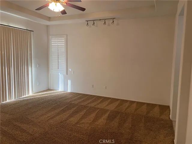 a view of a room with an empty space