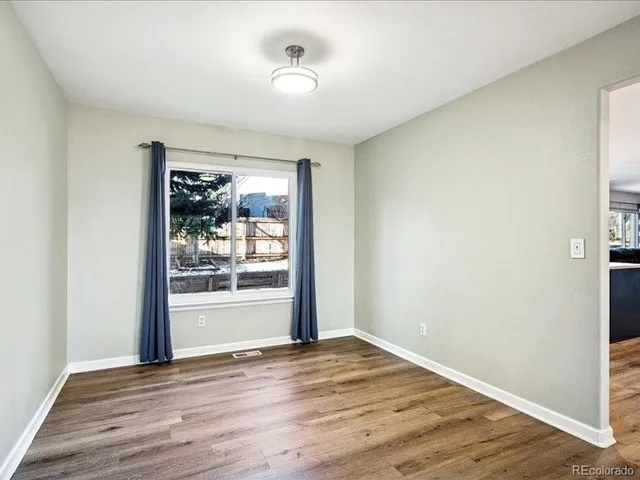 wooden floor in an empty room