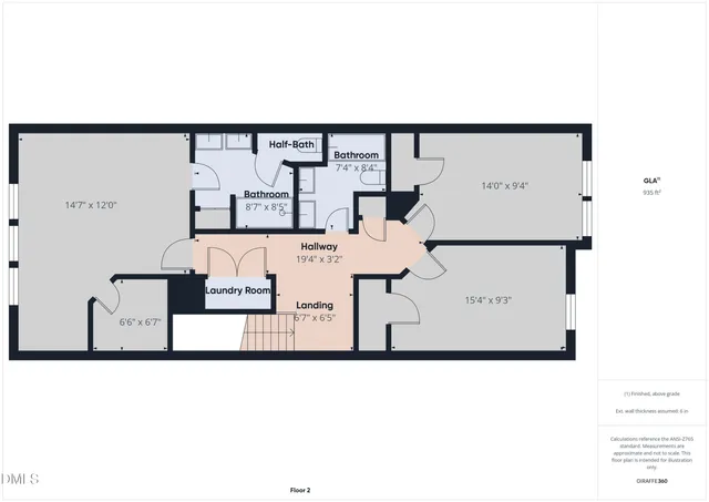 a picture of a floor plan