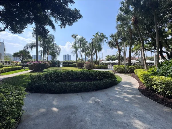 a view of a garden