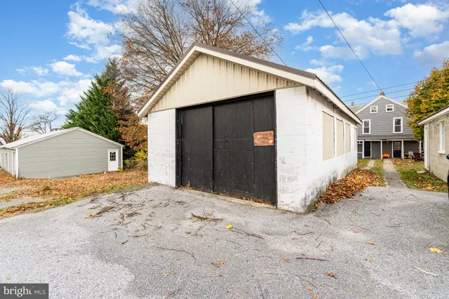 a backyard of a house