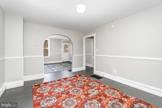 a view of an empty room