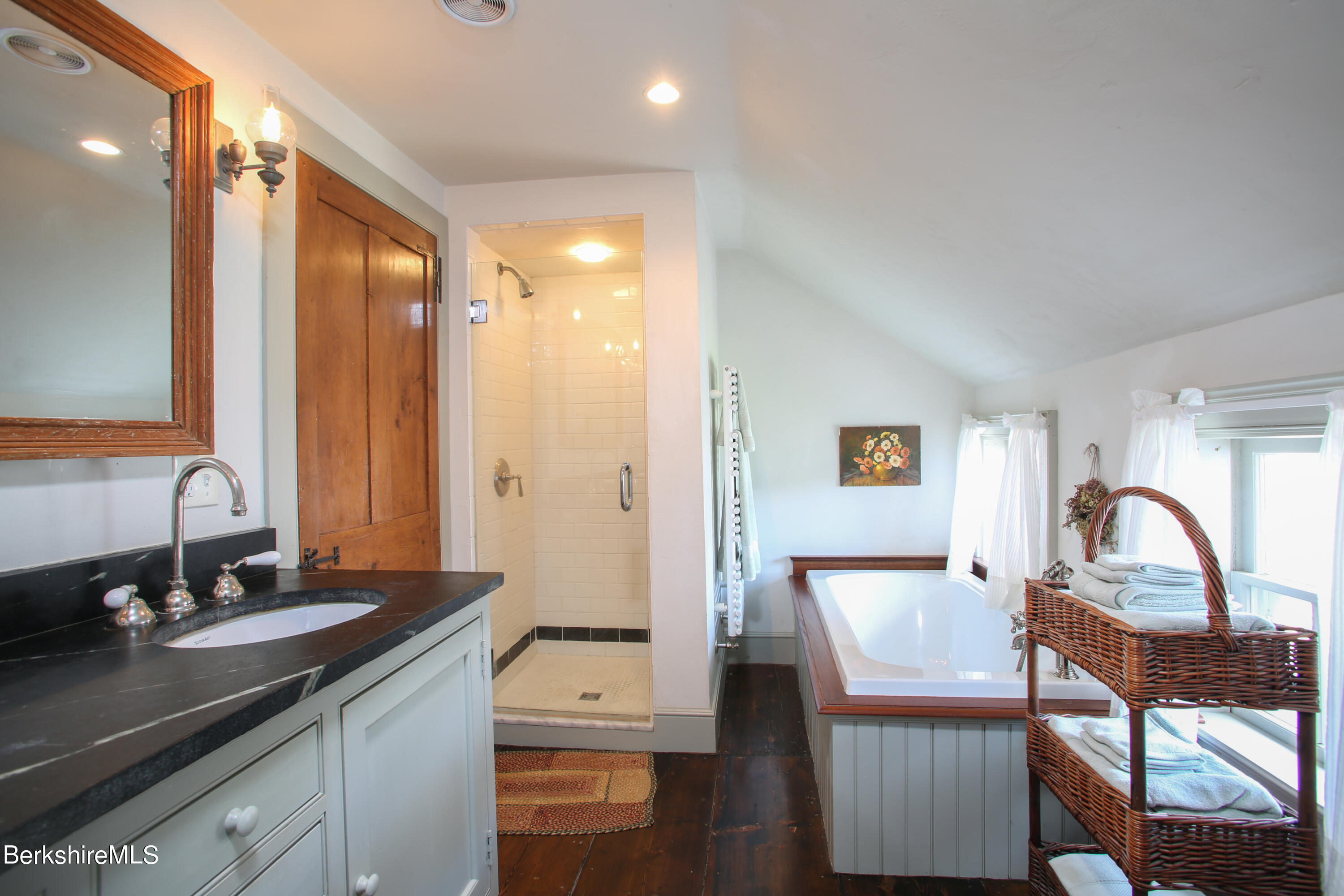 369 Bullitt Road Ashfield, MA 01330 - Photo 19 of 50 a bathroom with a sink and a mirror