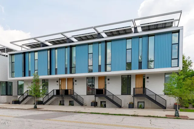 a view of a city with tall buildings