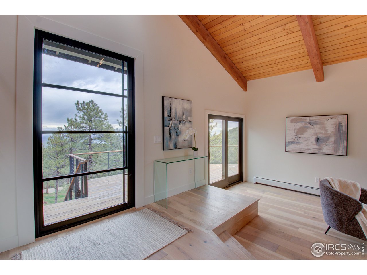 159 Alpine Way Boulder, CO 80304 - Photo 8 of 40 Custom, hand made, wrought-iron and glass 4x8 pivot entry door