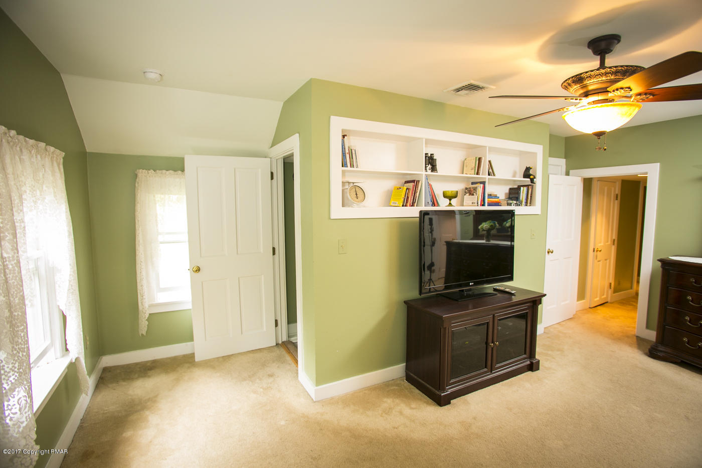 429 Upper Swiftwater Road Cresco, PA 18326 - Photo 19 of 50 a view of workspace with flat screen tv