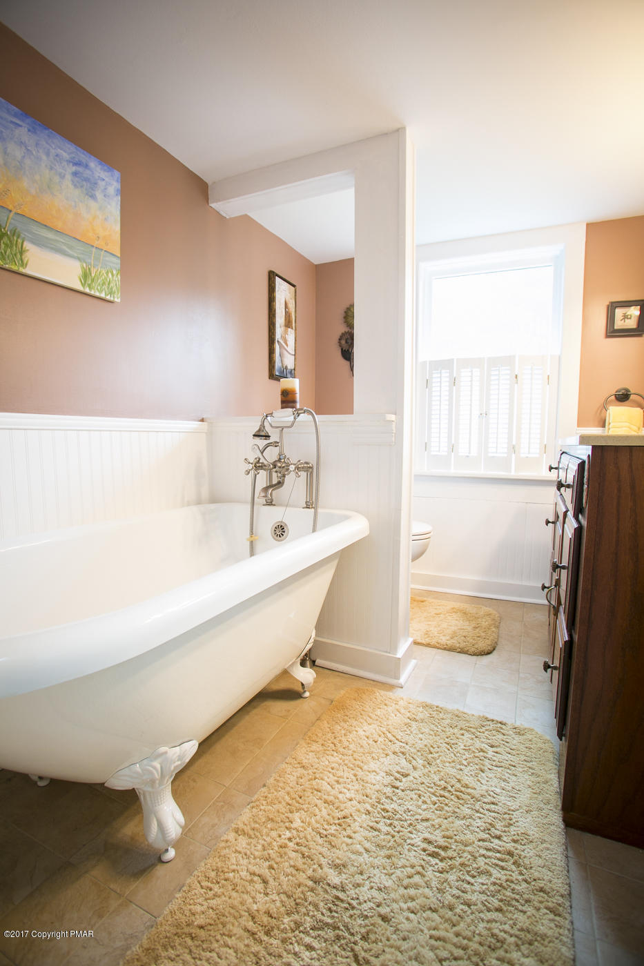 429 Upper Swiftwater Road Cresco, PA 18326 - Photo 27 of 50 a bathroom with a tub sink and a mirror