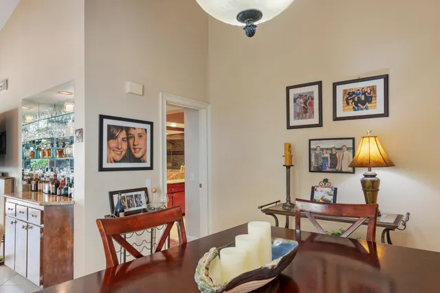 a view of a workspace with furniture and a couch