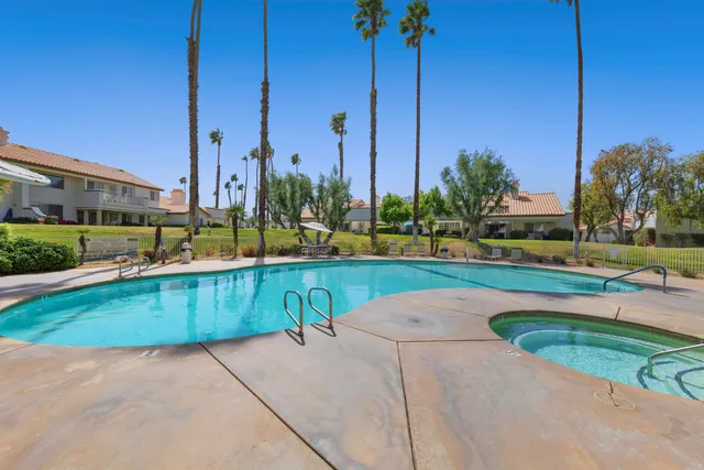 a view of a garden with a slide
