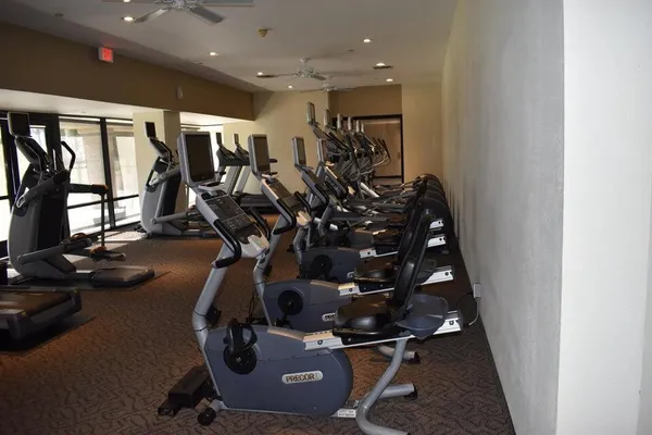 an aerial view of residential houses and outdoor space