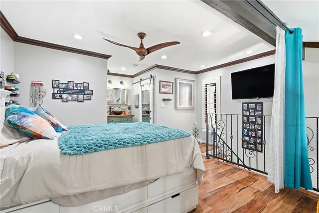 workspace with wooden floor