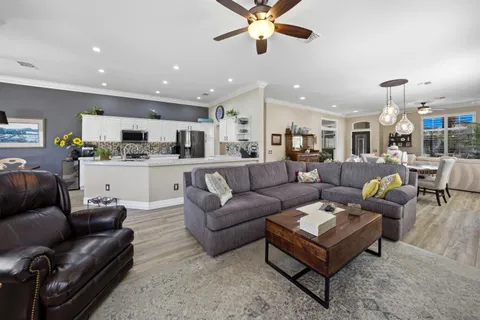 a workspace with furniture and window