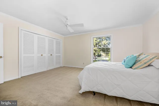 a front view of a house with a yard and potted plants