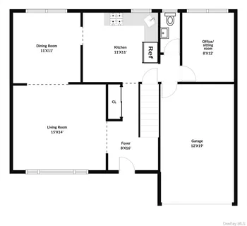 a picture of a floor plan