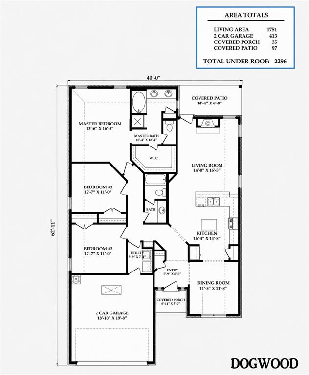 125 Maverick Lane Pilot Point, TX 76258 - Photo 28 of 28 Floor plan