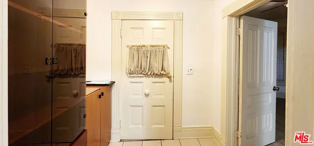 a view of a bathroom with a shower