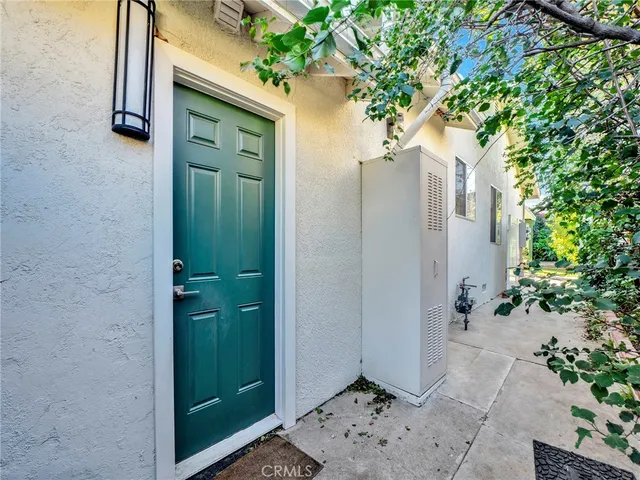 a view of a door and chair