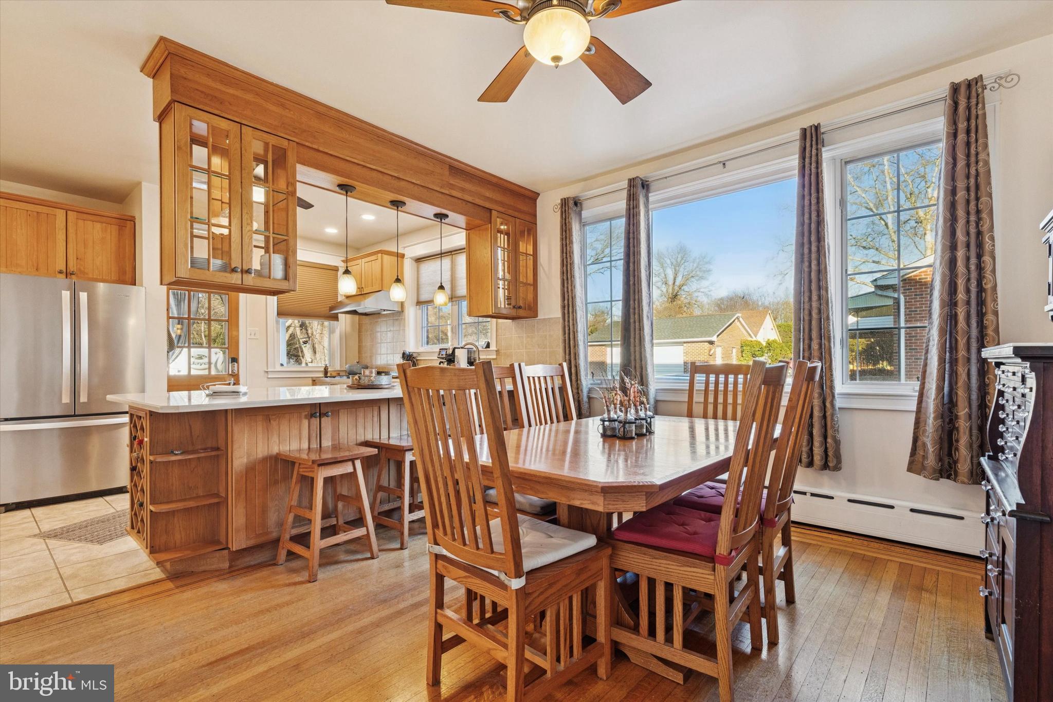 6329 East Valley Green Road Flourtown, PA 19031 - Photo 7 of 23 a dining room with furniture window wooden floor