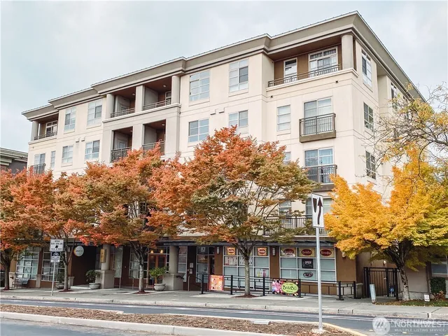 a front view of a building