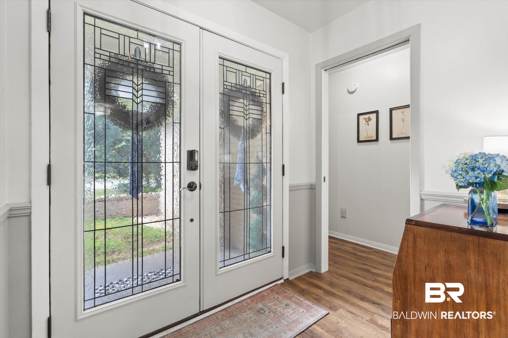 254 Woodlands Avenue Mobile, AL 36607 - Photo 4 of 50 Entryway featuring wood finished floors and french doors