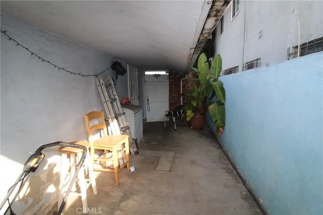 a view of storage and utility room