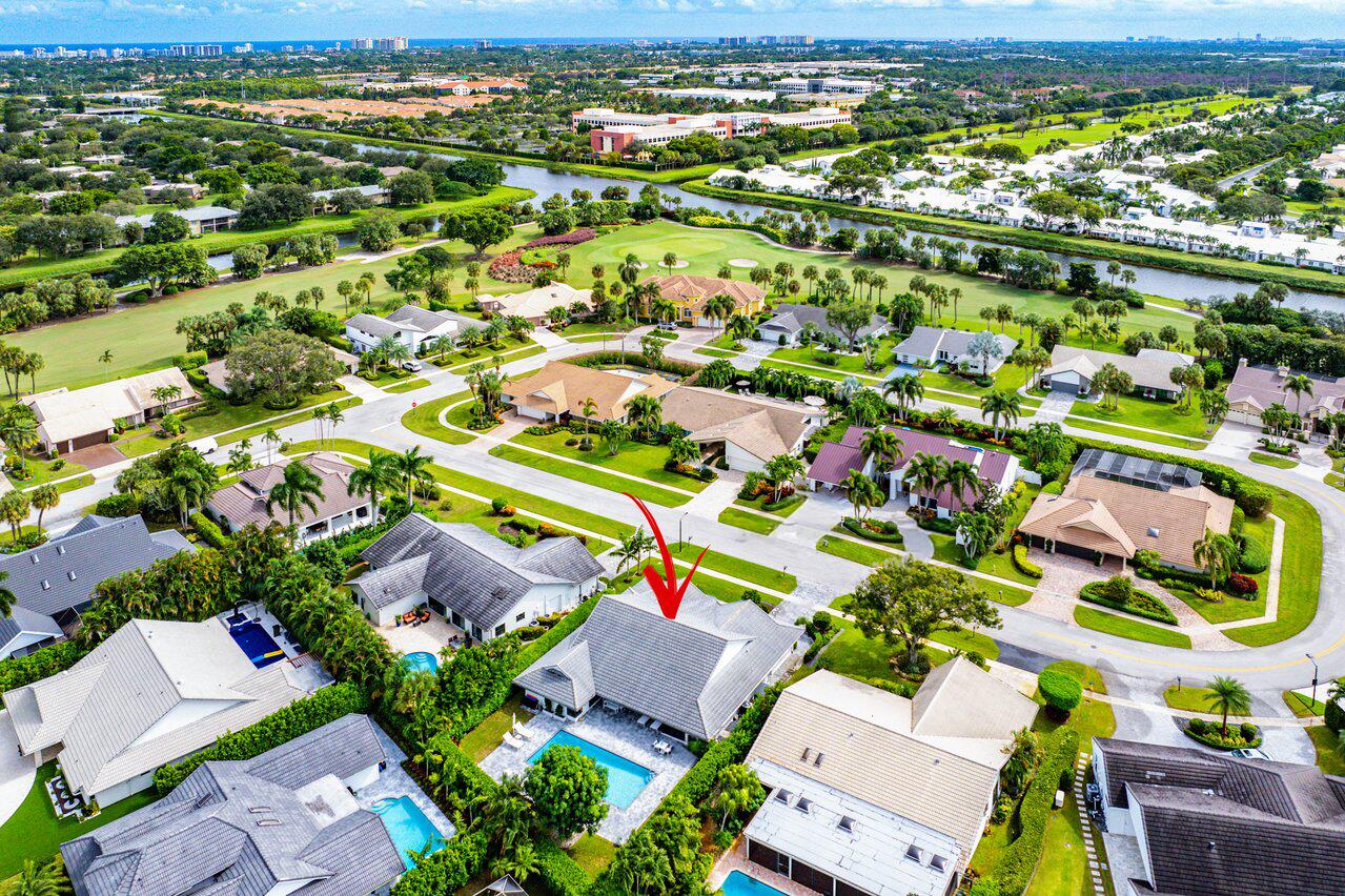 3707 Red Maple Circle Delray Beach, FL 33445 - Photo 34 of 39 an aerial view of residential houses with outdoor space and street view