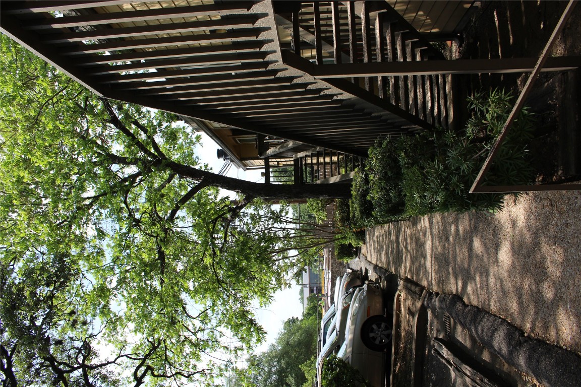 1000 West 26th Street, Unit 106 Austin, TX 78705 - Photo 8 of 12 a view of a house with backyard and trees